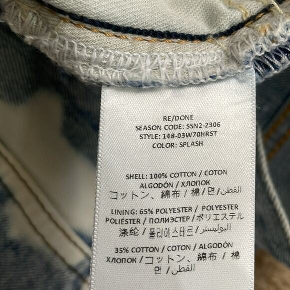 Re/done 70's Levi’s vintage high-waisted denim shorts NWT - Picture 7 of 8